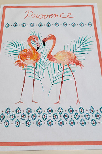 Handtuch im Retro-Design FLAMINGO