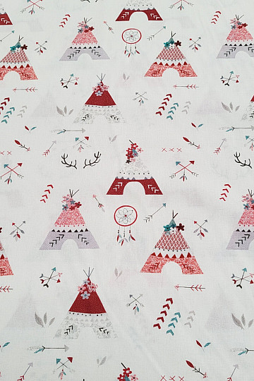 Baumwollstoff INDIAN TEEPEE