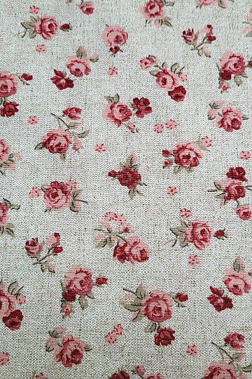 Dekorationsstoff ROSEN rot