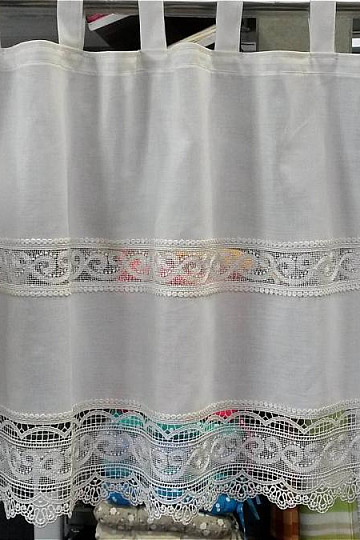 Schlaufengardine 1406 white