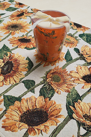 Gobelin-Tischdecke und SUNFLOWER-Schal