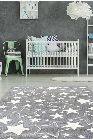 Kinderteppich AMIGO 329 STERNE - GRAU