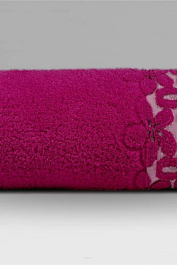 Luxushandtuch und Badetuch BELLA Fuchsia