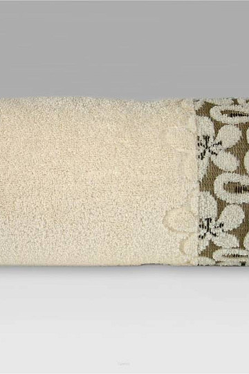 Luxushandtuch und Badetuch BELLA Creme