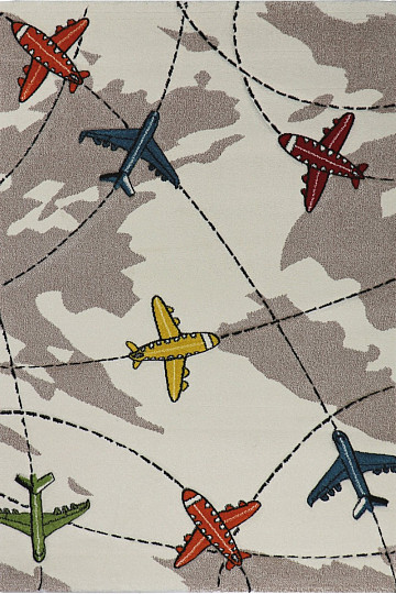 Kinderstück Teppich FLUGZEUG