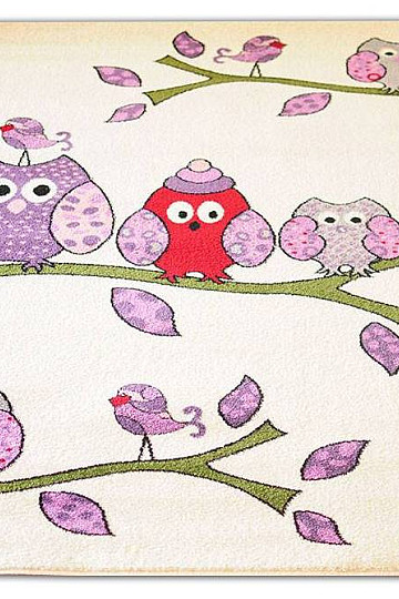 Kinderteppich BELLA EULE  creme