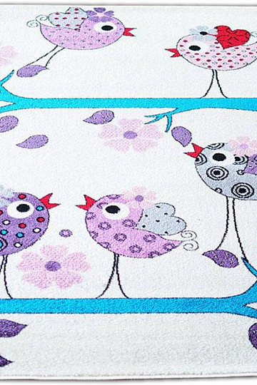 Kinderteppich BELLA BIRDS creme