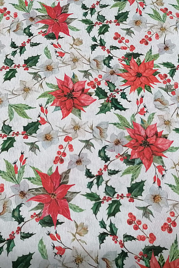 Dekorationsstoff COLMAR Poinsettia 401