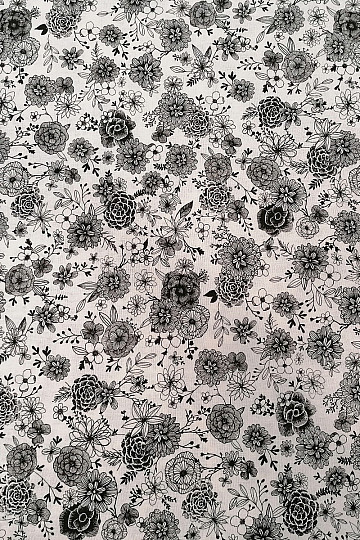 Baumwollstoff BLUMEN FLORAL 1