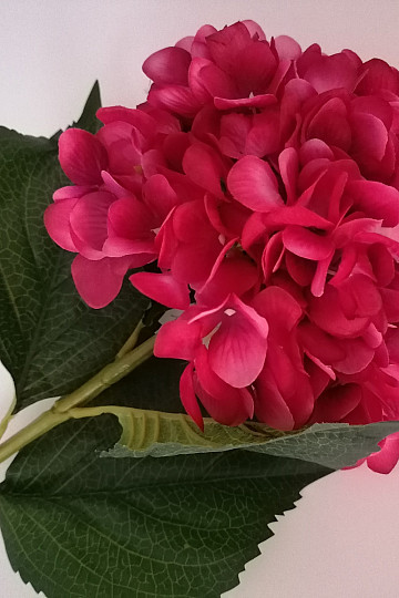 HORTENSION - künstliche Blume dunkelrosa