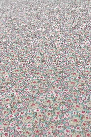 KALMIA Baumwollstoff rosa-blau