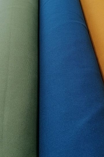 Baumwollstoff UNI KHAKI Grobbaumwolle 220g