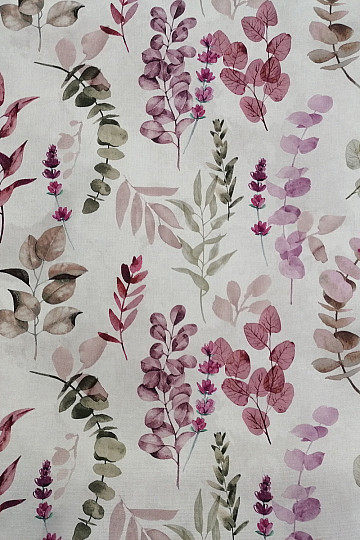 Dekorationsstoff LEAF lila