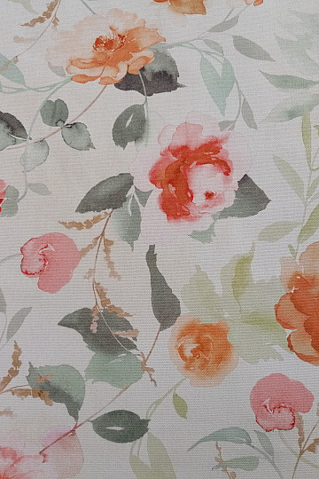 Dekorstoff BLUMEN orange
