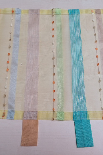 Buntglasvorhang – Voile mit Stickerei 20372/762