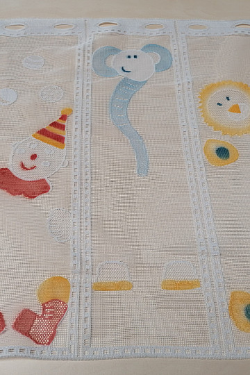 Kindervorhang für Buntglasfenster – Jacquard CIRKUS II