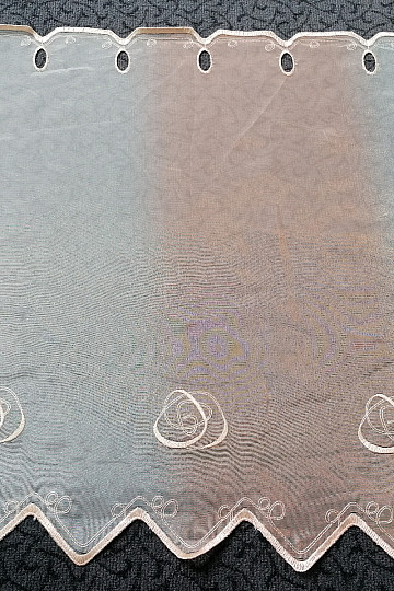 Buntglasvorhang – Voile mit Stickerei 225