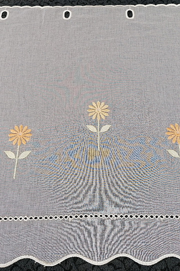 Glasmalvorhang - gestickt W / 49020
