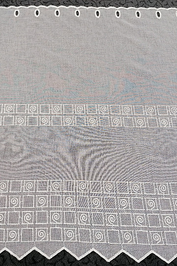 Glasmalvorhang - gestickt W / 6259