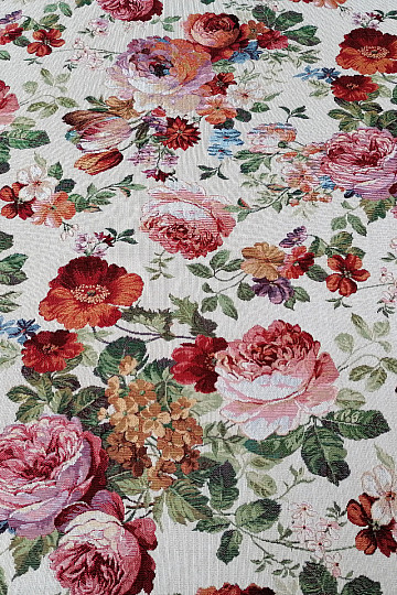 Gobelinstoff CREME ROSE