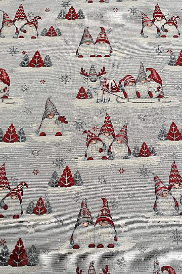 Gobelin-Tischdecke, Schal Weihnachtselfen 2