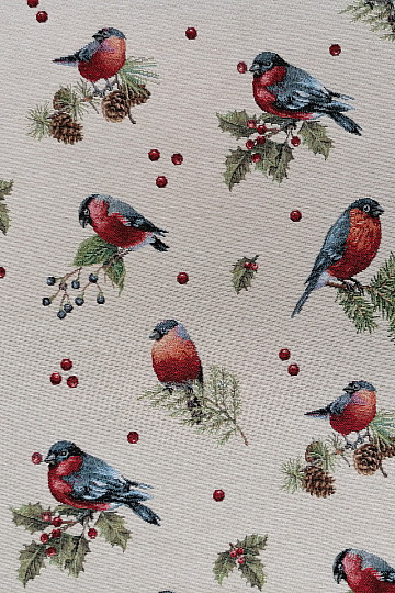 Gobelinstoff WINTERVOGEL