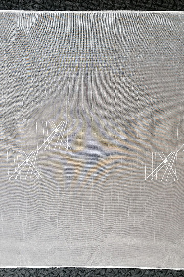 Japanische Wand – Japanischer Vorhang mit Stickerei in glänzender Optik