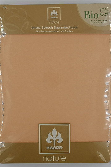Jersey Blatt BAMBUS - BIO BAUMWOLLE Aprikose
