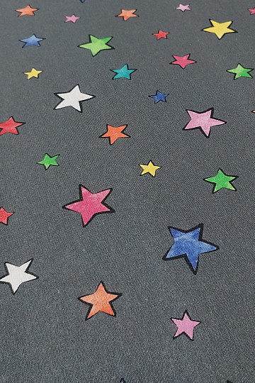 Dekorationsstoff STARS farbige Sterne