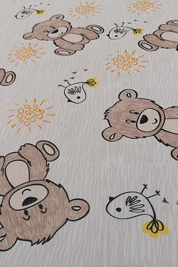 Dekostoff BLACK-OUT Teddybären