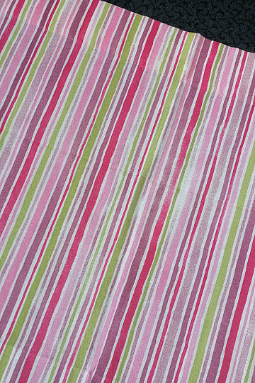 Dekovorhang Streifen rosa 130x248 cm