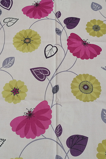 Dekorativer Vorhang Blumen 1 -140x240 cm