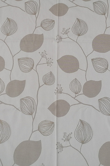 Dekovorhang Blumen beige 135x250 cm