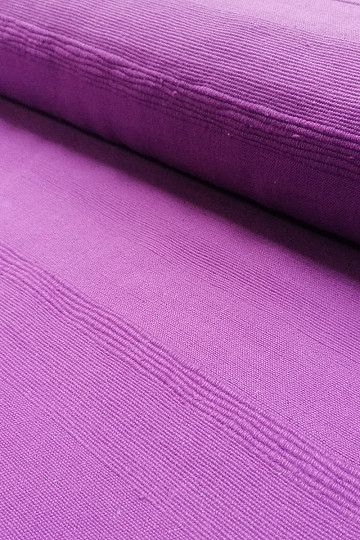 Einfarbiger Baumwollstoff KARUR violett