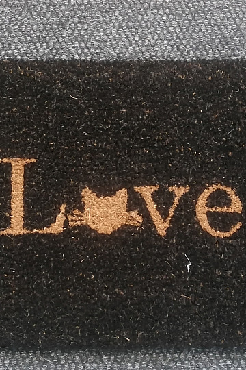 Matte LOVE schwarz