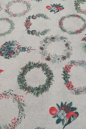 Weihnachtsdeko Stoffgirlande