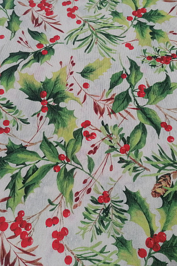 Weihnachtsdekostoff Holly 3
