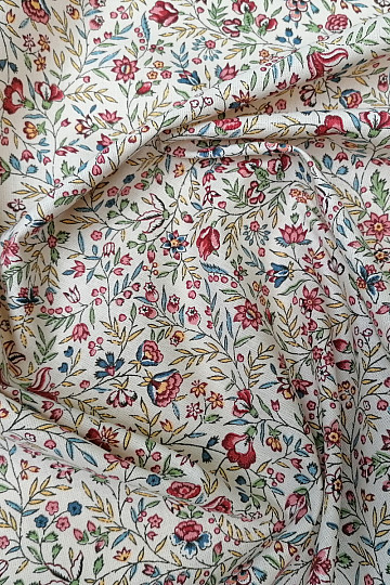 Baumwollstoff INDIENE creme