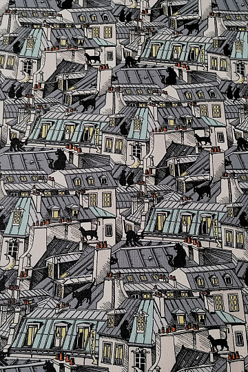 Gummierte Baumwolle - TOWN