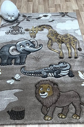 Kinderteppich Afrikanische TIERE