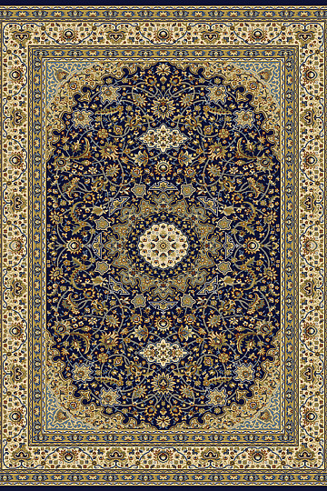 Stück Teppich KENDRA 711 blau / beige