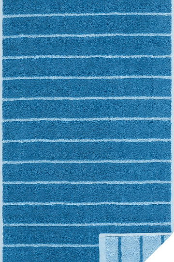 Luxus Handtuch und Badetuch LINE 366 blau