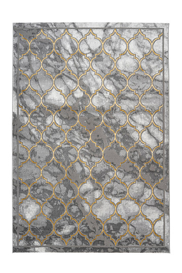 Moderner Teppich MARMARIS 401 Gold