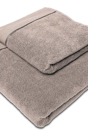 Handtuch und Badetuch MICRO beige-grau