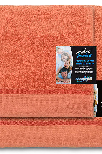 Handtuch und Badetuch MIKRO orange