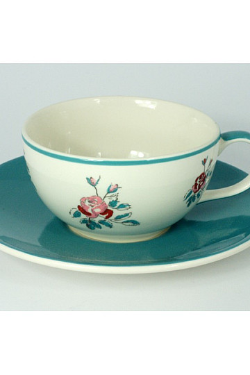 Tasse Rose mit Untertasse 250 ml