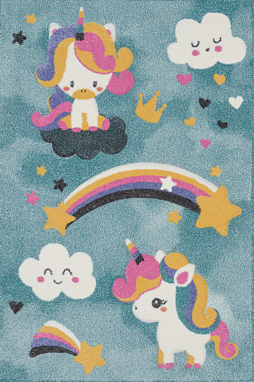 Kinderteppich PASTEL Einhorn
