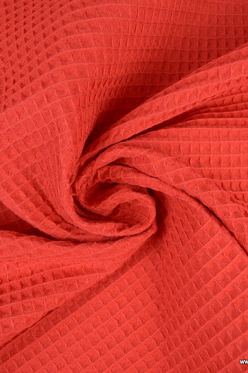 Roter Waffelstoff