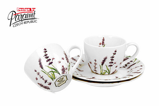 Espressotassen-Set aus Porzellan 2-tlg. Lavendel E šapo