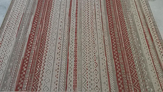 Outdoor-Teppich STERN ROT